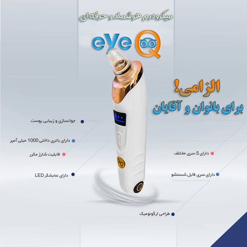 7bc5740e62b0307be6ddf6abd7f276fc635da47f_1768676345 میکرودرم خانگی آی کیو مدل Smart-Cleaner کد Ai-V6
